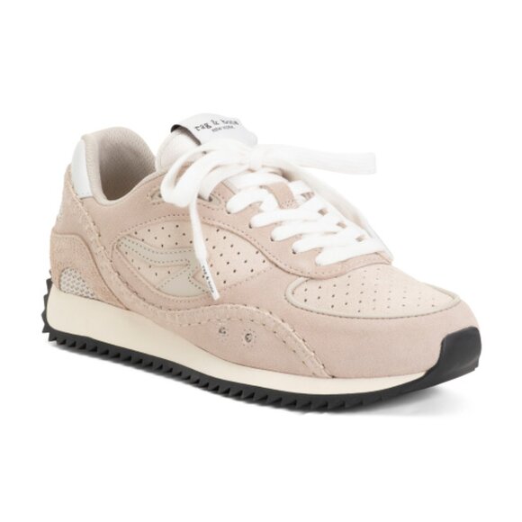 NEW RAG & BONE Suede Drift Running Sneakers for women in pebble 72510j5 - Picture 8 of 10